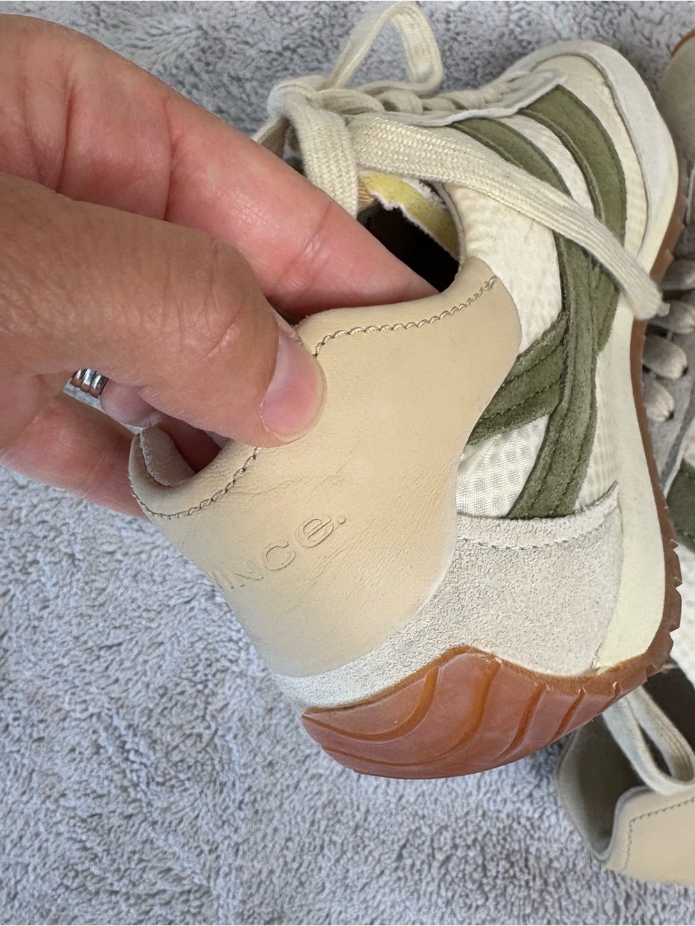 Vince Oasis Runner Sneaker Moonlight Loden Green Women’s size 7 - Picture 5 of 14
